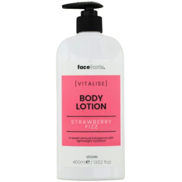 4ae1e6d0-6daa-4f0e-ae1c-bb4a81dd1966 Face Facts Strawberry Fizz Body Lotion 400ml - Image 1
