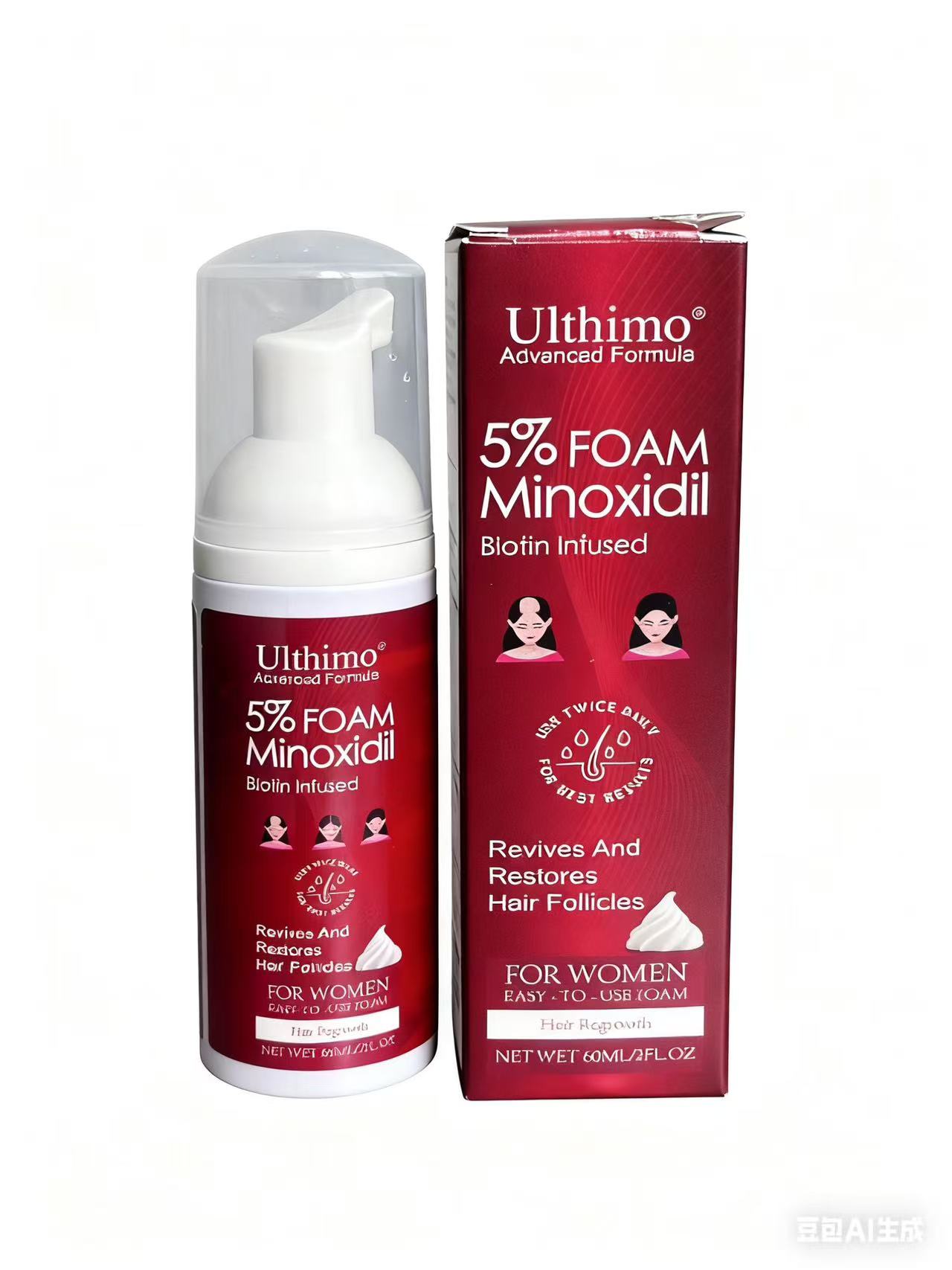 mmexport1758687401587 Minoxidil 5% Topical Foam, Hair Regrowth Treatment for Women, 2fl oz - Image 1