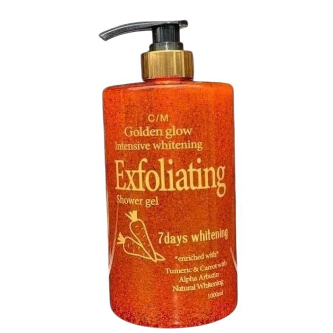 1 (70) Golden glow Intensive lightening exfoliating shower gel 1000ml - Image 1