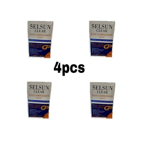 1-1073.jpg Clear Fast Complexion Soap (PAPAYA Extract) 150g X4pcs