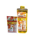 Turmeric Super Whitenin Body Repair Oil 500ml(small Size) And Soap