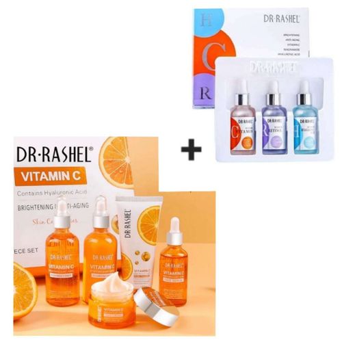 Brightening Anti Aging 5 Piece Set + Complete Face Serum Set
