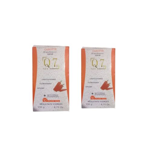 1-1175.jpg Q7 Paris Carrot Whitening&Lightening Soap X 2pcs