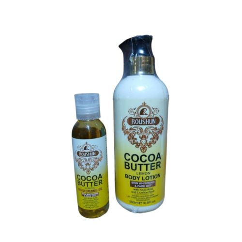 Cocoa Butter Lemon Body Lotion & Moosturizing Oil