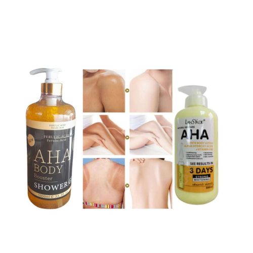 Aha White Body Serum 3 Days Lotion & Body Booster Shower Gel