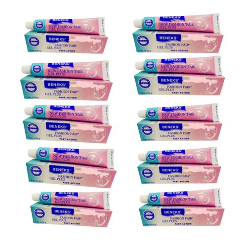 Fashion Fair Gel Plus Fast Action 30g × 10 Tubes