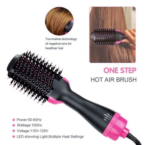1Pc Salon One Step Professional Hair Infrared Dryer Straightener Volumizer Styler New Design HKS
