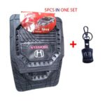 5pcs Of Car Foot Mat Plus Free Key Holder