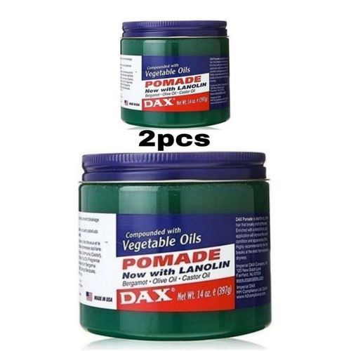 1-1349.jpg Dax Hair Pomade With Lanoline Vegetable Oils 2pcs