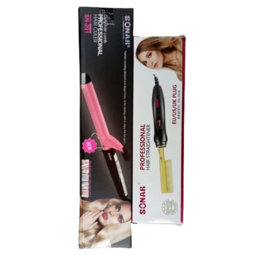 Sonar Professional And Very Durable Hot Comb And Hair Curl