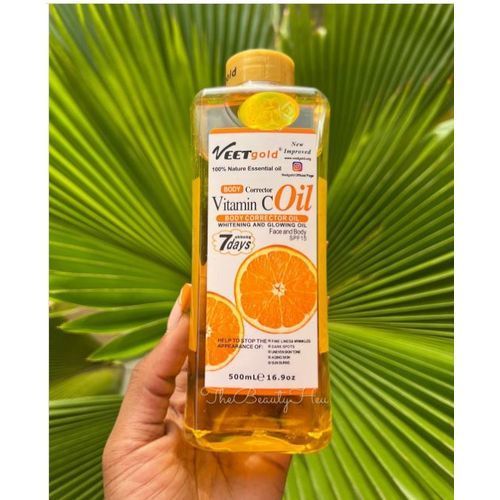 Vitamin C Body Corrector Oil For Face And Body. 7days Whitning 500ml