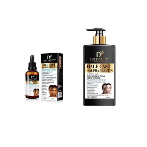 Half Cast Alpha Arbutin Body Treatment Cream + Serum