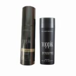 27.5g Toppik Hair Fiber Black + Hair Fiber Hold Spray Bottle