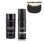 Toppik Hair Fiber Black + Hold Spray & Free Hairline Optimizer