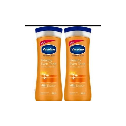 Vaseline Healthy Even Tone Body Lotion, 400ml(w/ SPF 10 & Vitamin B3) X2
