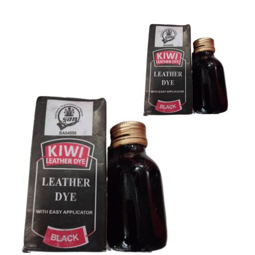 Leather Black Dye With Easy Applicator 2pcs