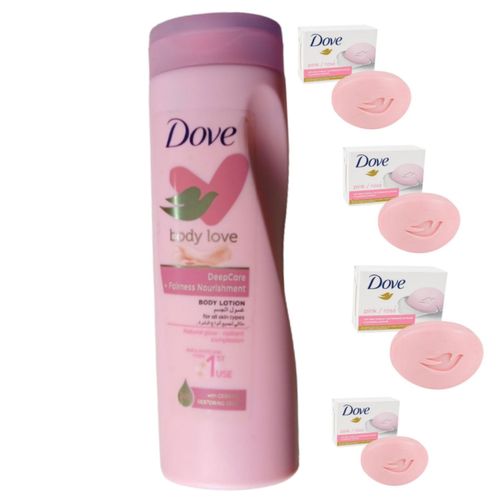 Deep Care Fairness Nourishment Lotion & 4pcs Pink Soap
