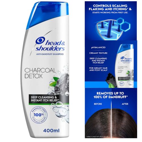 Charcoal Detox Anti Dandruff Shampoo