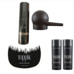 27g Hair Building Fiber + Toppik Hair Fiber Spray Milk Bottle + Hair Line Optimizer + Applicator