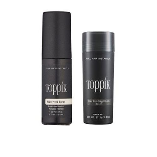 1-228.jpg Hair Building Fiber (black)+ Toppik Hair Fiber Spray Milk Bottle