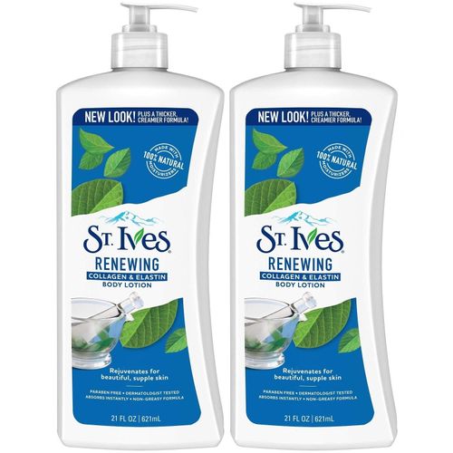 1-229.jpg Body Lotion, Renewing, Collagen & Elastin, 21 Fl Oz (621 Ml)(2pcs)