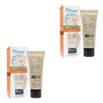 SPF 50 Natural Sun Protection Tinted Foundation Cream X2pcs