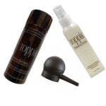 Dark Brown Hair Fiber, Milky Holding Spray & Applicator