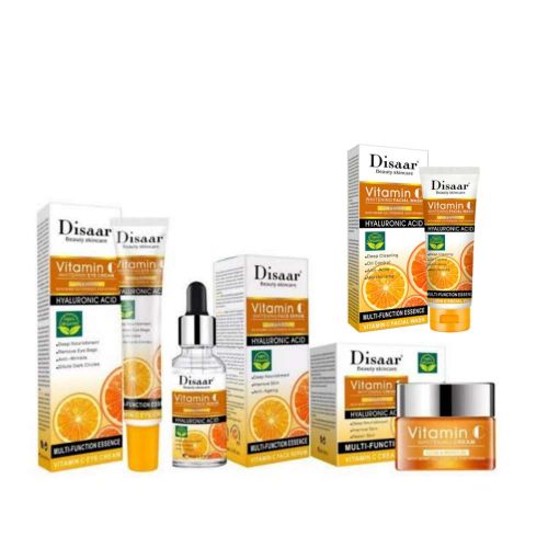 Vitamin C Hyaluronic Acid Face Serum + Wash + Face Cream + Eye Cream