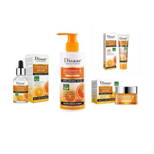 Vitamin C Hyaluronic Acid Lotion + Cream & Serum & Sunscreen