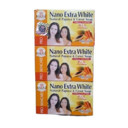 Extra White Natural Papaya & Carrot Soap 3Pcs