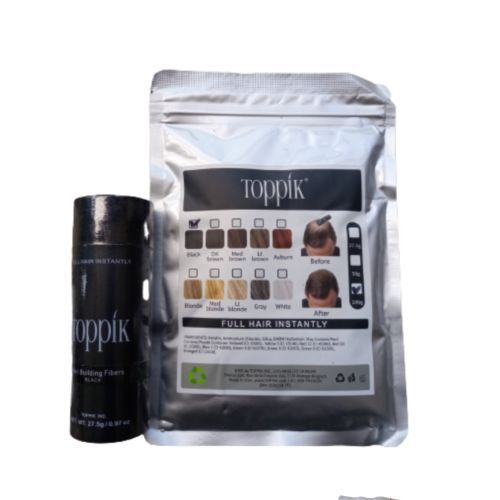 Black Hair Fiber 27g ,Refill Pack 50g