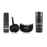 Hair Building Fibers Black+ Holding Spray + Applicator+ And Hair Line Optimizer