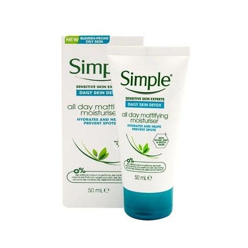Simple Daily Skin Detox All Day Mattifying Face Cream