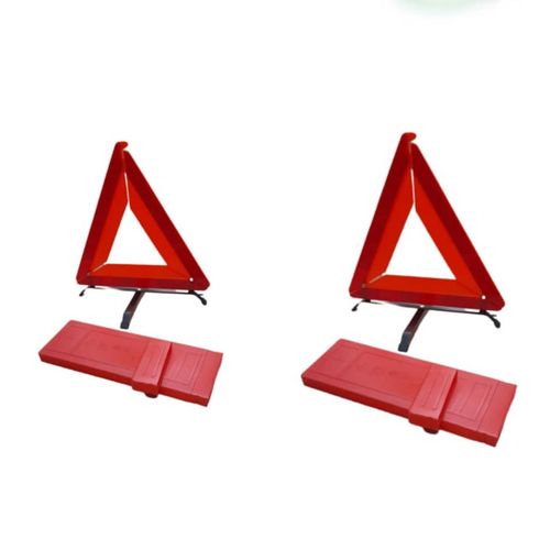 Caution Triangle Road Sign 2pcs