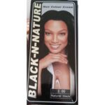 100% Permanent Natural Black Hair Colour Cream. (Anti-Stain) 60ml