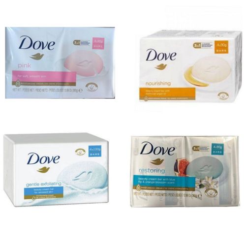 Dove Beauty Soap 4 Packs × 16 Bars