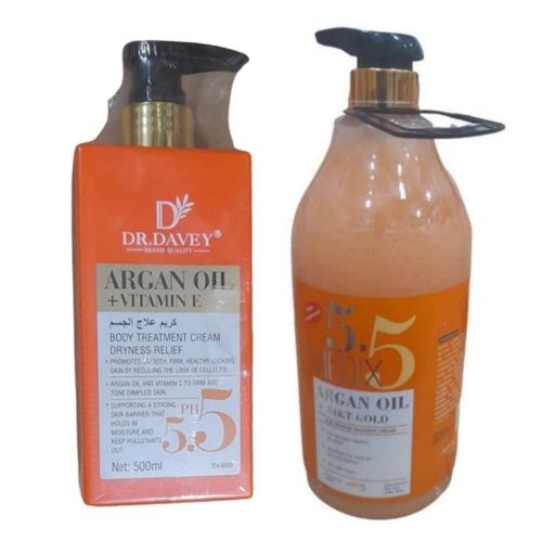 Argan Oil + Vitamin E Lotion & Medix 5.5 Shower Cream