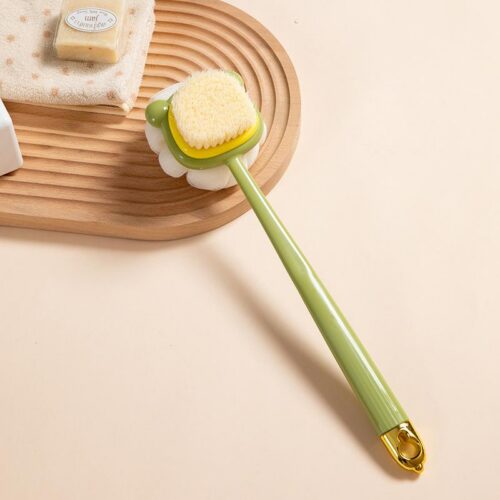 Back scrubber Do Not Ask For Help Bath brush(green color)