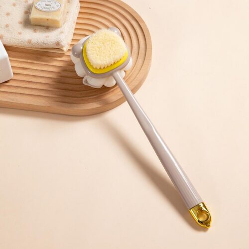 Back scrubber Do Not Ask For Help Bath brush(light browncolor)