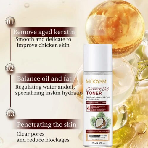Coconut oil toner