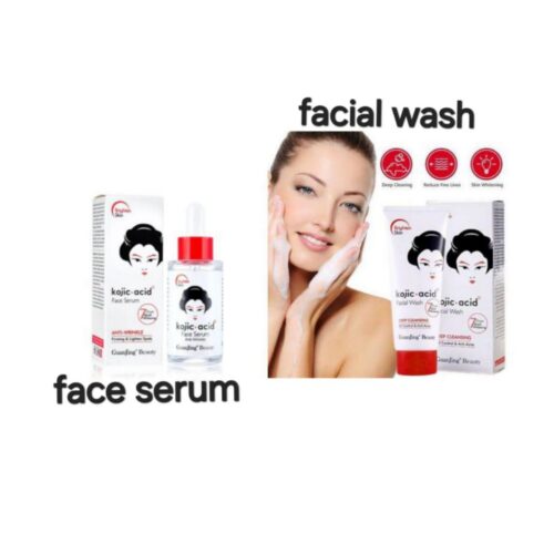 Kojic acid face serum & facial wash