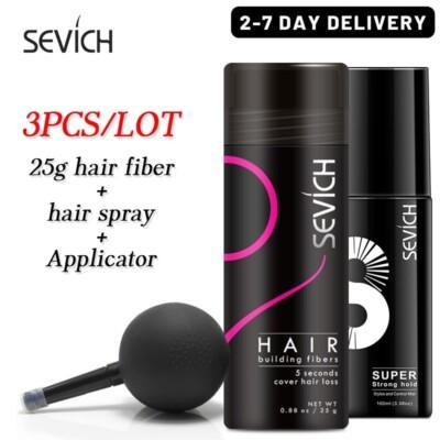 Hair In 5 Sec Black Hair Fiber ,holding spray and applicator