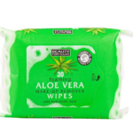 Foaming aloe vera make up remover wipes