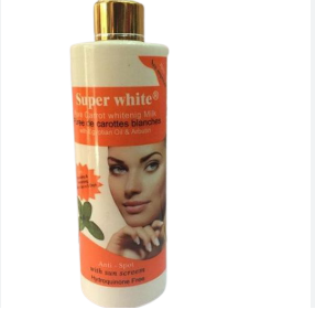 Pure carrot milk with egyptian oil and arbutin