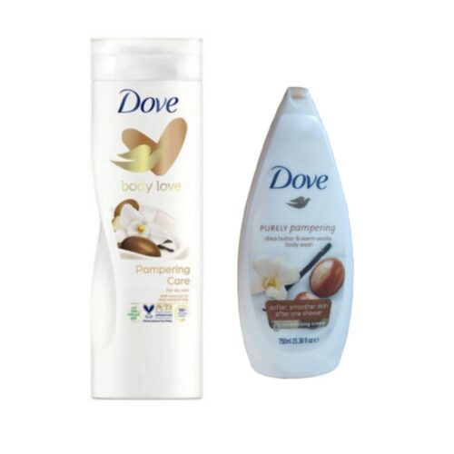 Pampering care lotion & purely pampering wash