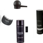 Black hair fiber + black hold spray + Applicator & optimizer