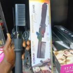 Professional Digital Hair Straightener Hot Comb and curler combo