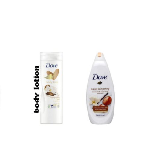 Pampering care body lotion & 750ml body wash