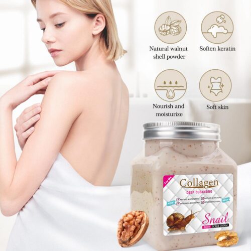 snail body scrub cream