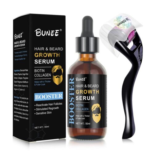 Beard growth booster serum 50ml with derma roller